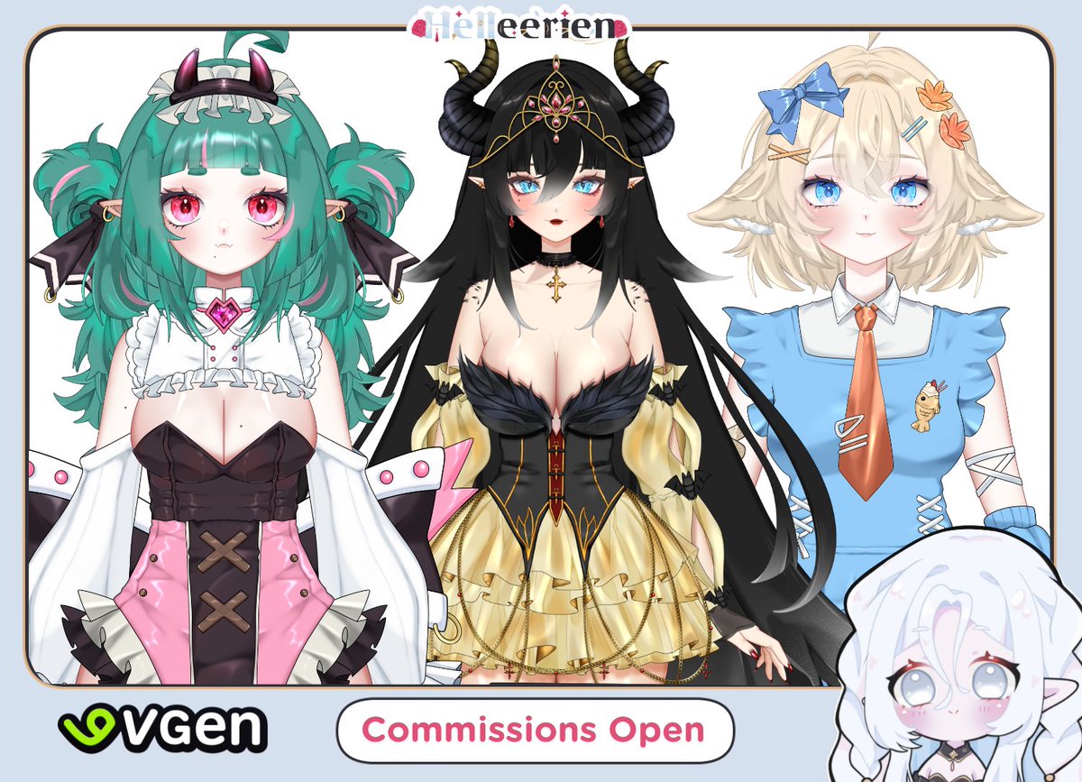 hellee_art's tweet image. COMMS OPEN NOW 🎀

- Waitlist open for April
- Vtuber models art, rigging and special offers!
- Emotes, illustration and more!

- Link in profile!!

RT's are very appreciatted 🩷