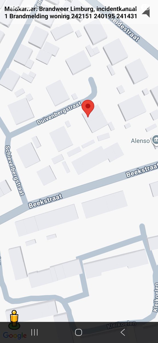 Brandmelding woning in Brunssum