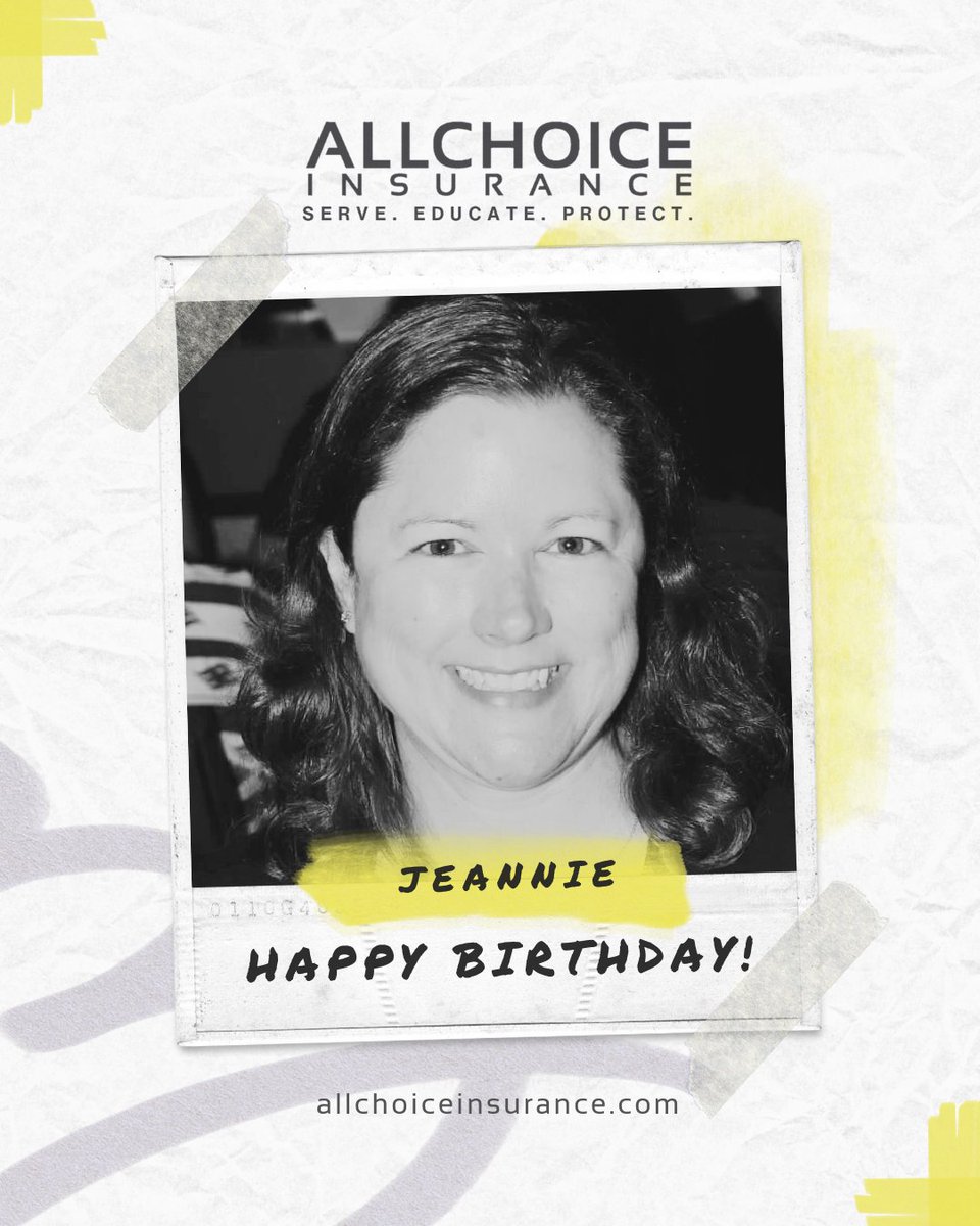 Happy Birthday, Jeannie Felten.

We’re thankful for everything you bring to the ALLCHOICE team. 
Hope today is a good one and the year ahead is even better.