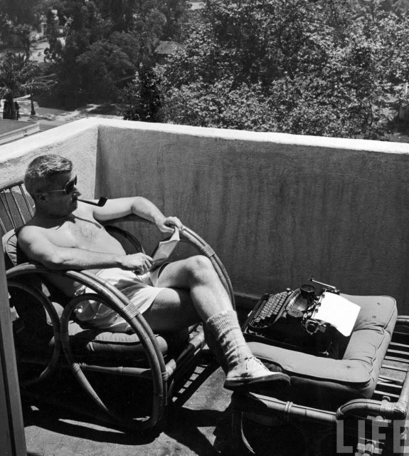 BoylanRoger's tweet image. William Faulkner in Hollywood, working on a script.