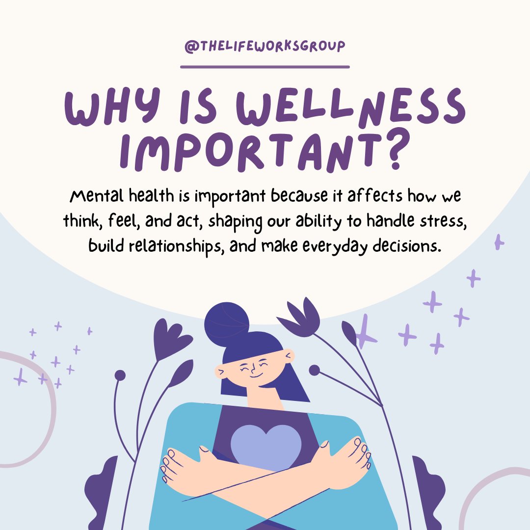 LifeWorksFL's tweet image. 🧠 Why is mental health important?

#MentalHealthMatters #MentalWellness #TakeCareOfYou #MindBodyConnection #YouDeservePeace