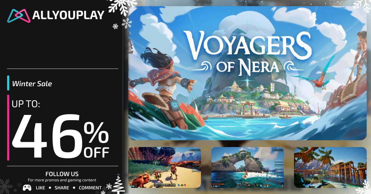 ALLYOUPLAY's tweet image. The sea doesn’t freeze. It dares you to sail.

🌊 Voyagers of Nera — 16.80€ / 13.50£ / 15.90$
A world that breathes, shifts, and waits for explorers bold enough to chart it.

This winter isn’t about staying warm — it’s about going further.
🧭 Winter Sale | Up to 46% OFF

👉 Link…