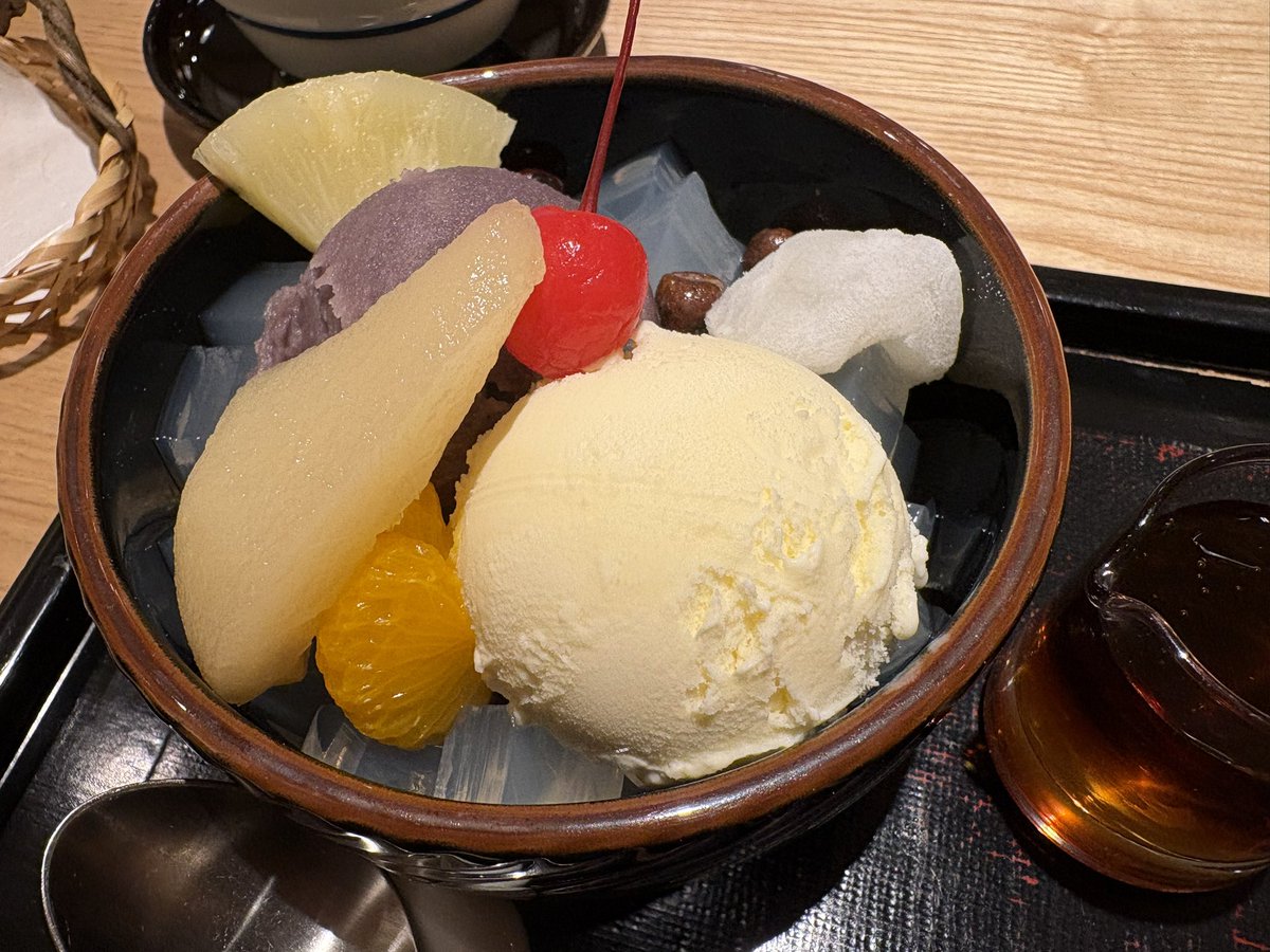 ♬紀の善であんみつ食べられれば それ以上の贅沢は望まない 初めての紀