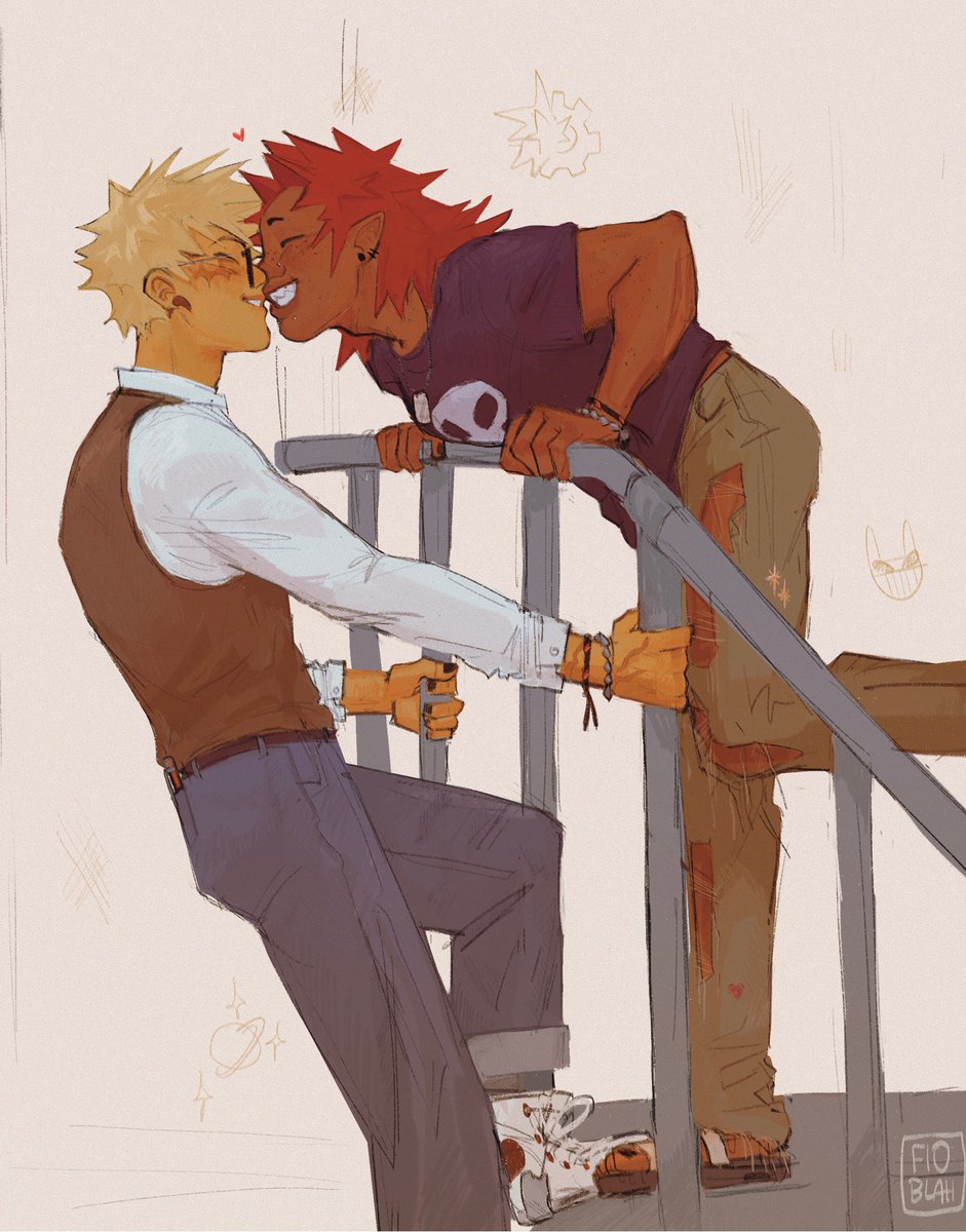 [bnha #kiribaku] some of my fav krbk art from 2025 :]