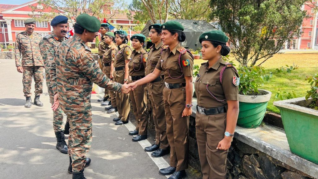 gpnccktym's tweet photo. Brigadier GVS Reddy, Gp Cdr Kottayam Gp visited ATC of NCC Cadets at Marian College Kuttikkanam. The Cdr witnessed various trg activities of the day and motivated the Cadets to perform better. He interacted with the PI Staff, ANOs and Civ staff as well. https://t.co/vDF1V6tWBC