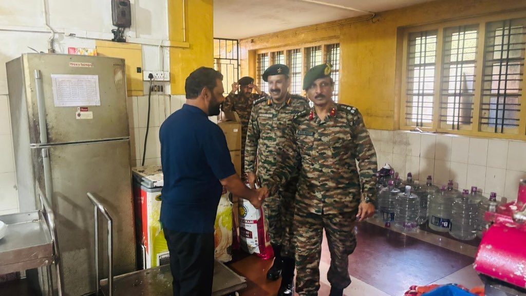 gpnccktym's tweet photo. Brigadier GVS Reddy, Gp Cdr Kottayam Gp visited ATC of NCC Cadets at Marian College Kuttikkanam. The Cdr witnessed various trg activities of the day and motivated the Cadets to perform better. He interacted with the PI Staff, ANOs and Civ staff as well. https://t.co/vDF1V6tWBC