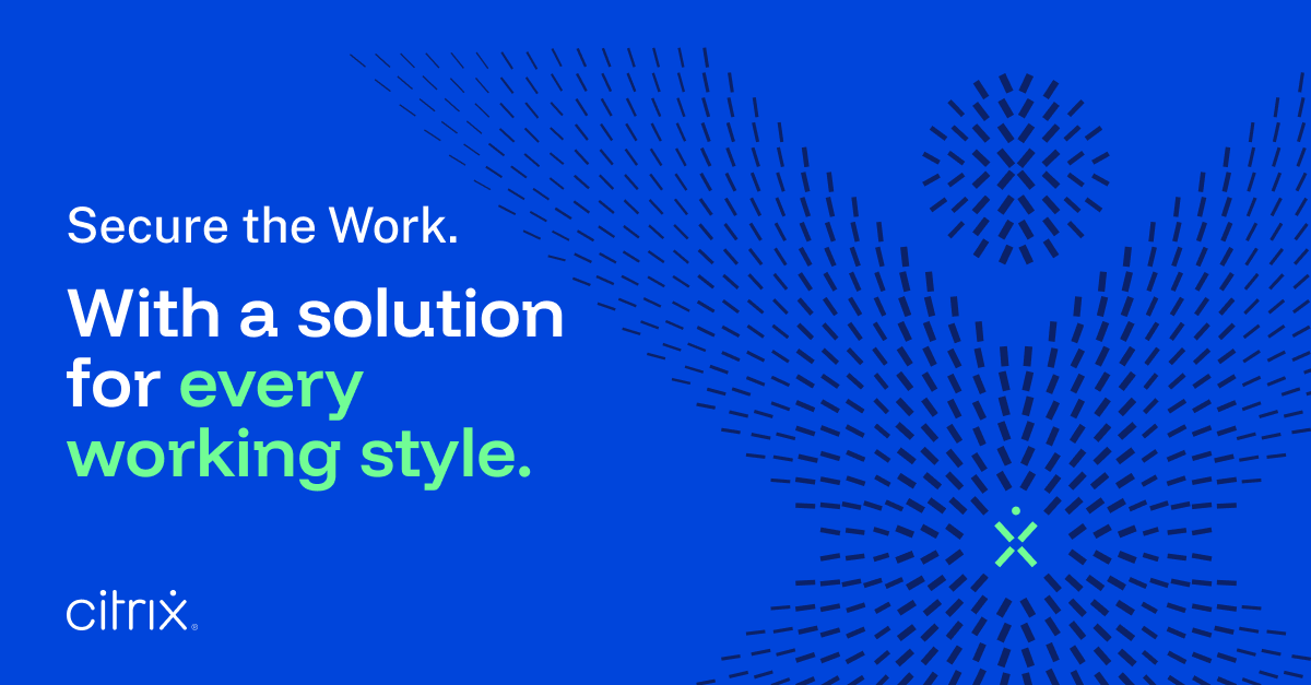 #Citrix helps organizations secure every kind of worker, workstyle, and workplace. See how: spr.ly/6011CdSNH #SecuretheWork