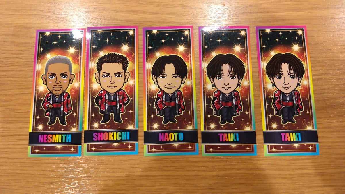 EXILE THE REASON 縁日 千社札 譲:画像 求:ATSUSHI＞小林直己 1/2中