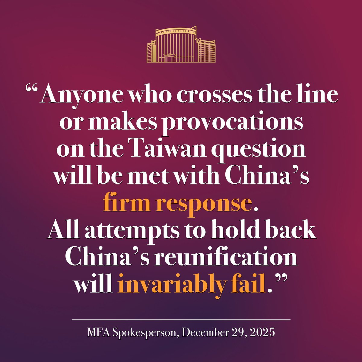 Chinese Embassy in US tweet media