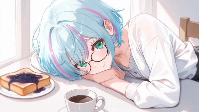 曇音ルカ様のオリジナル曲『Simple』のイラストを担当させていただきました! 1日が少し楽しくなるようなとても素敵でオシャレな曲なので是非聴いていただきたいです…!! #あんねちょっとみて