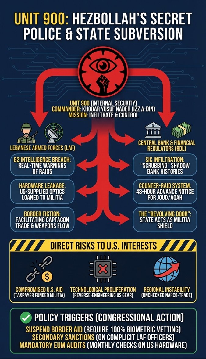 blackhawkinc's tweet image. For those still sleeping at the wheel, this is the structural Infiltration of the #Lebanese Armed Forces (#LAF) and #Financial Regulators by #Hezbollah Unit 900

Says it all.... Still any doubts?

@LBpresidency
@nawafsalam
@youssefRaggi
@walidjoumblatt
@Gebran_Bassil
