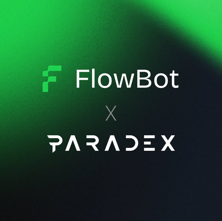 Flowbot_pro's tweet image. Paradex was one of FlowBot's strongest partnerships in 2025 @paradex 

💰 $850M+ volume generated
📈 72k+ of profitable automated trades
⚡️ FastFills integration = instant execution

Looking forward to scaling even further in 2026 🎉