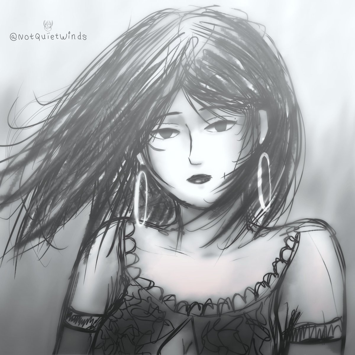NotQuietWinds's tweet photo. #Mikasa Sketch https://t.co/xRE75fjm0U