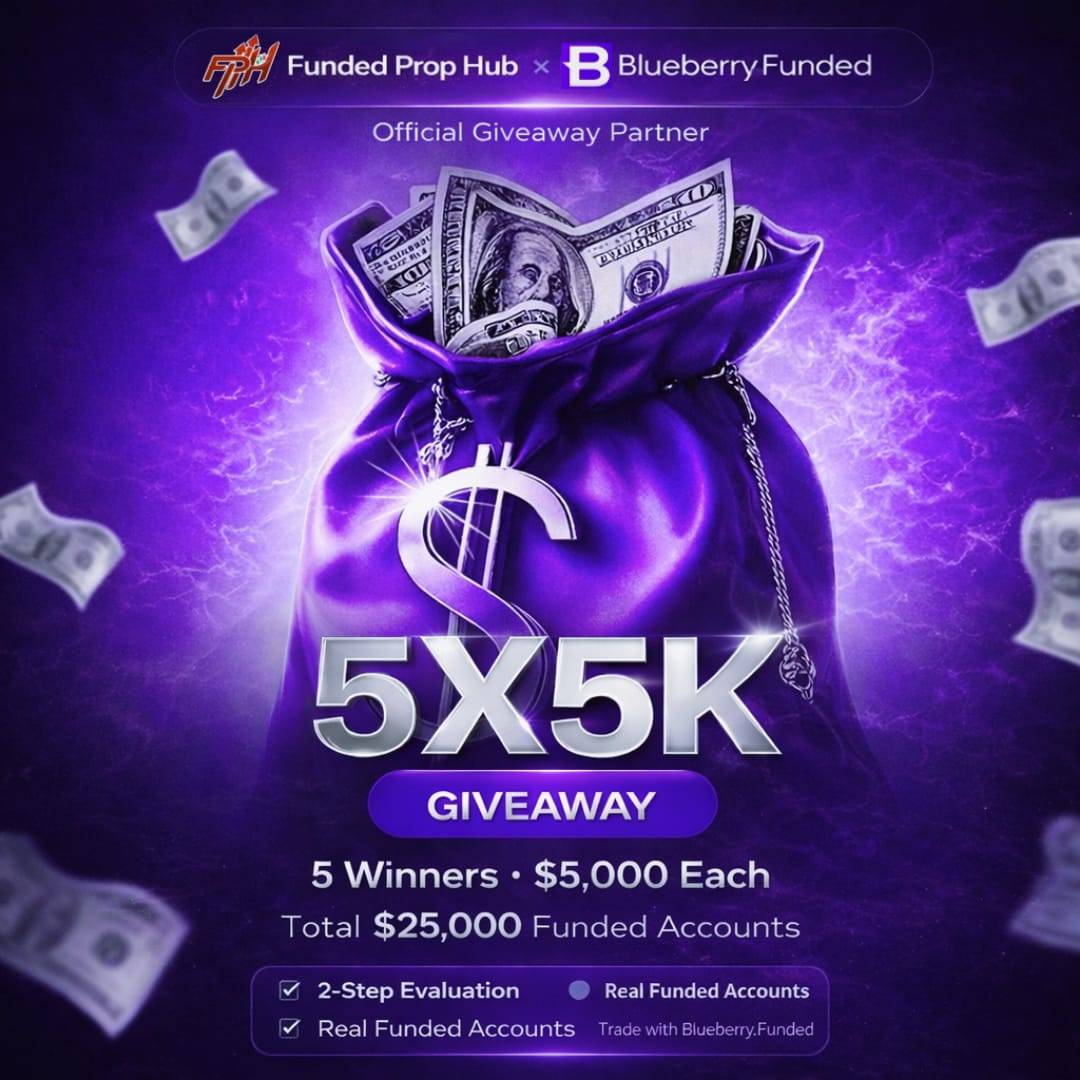 LordTommy001's tweet image. 5X$5K BlueberryFunded Giveaway

How to Enter:
1️⃣ Follow 
@FundedPropHub
@BlueberryFunded 
@LordTommy001

2️⃣ Like &amp;amp; Repost 

3️⃣ Tag 3 traders

4️⃣ Join this discord community discord.gg/65M6sajvTG

⏰ Winners will be picked in 48h