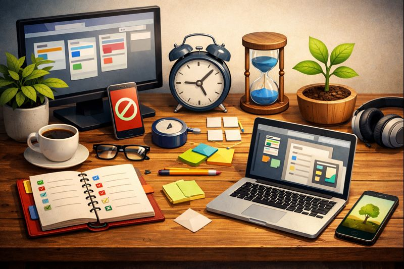 zaidstech's tweet photo. أدوات تساعدك تنتج أكثر في وقت أقل 

Todoist – تنظيم المهام اليومية
 Clockify – متابعة وقتك ومعرفة كيفية استثماره
 Trello – ترتيب الشغل والمشاريع
 Notion – تنظيم كل شيء في مكان واحد
 Freedom – يغلق التطبيقات المضيعة للوقت
 Forest – يحٌفزك على التركيز بدون تشتت 
#تقنية  #تكنولوجيا https://t.co/hALPSDh8bq