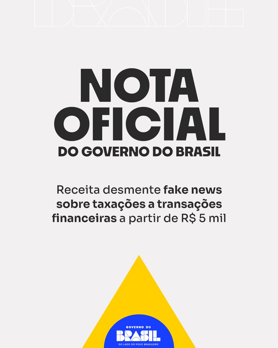 govbr's tweet image. Com o objetivo de enganar as pessoas, voltaram a circular nas redes sociais mentiras de que transações financeiras a partir de R$ 5 mil seriam taxadas. As fake news que estão circulando inventaram, desta vez, uma multa de 150% para quem não pagar o falso tributo. Cabe esclarecer: