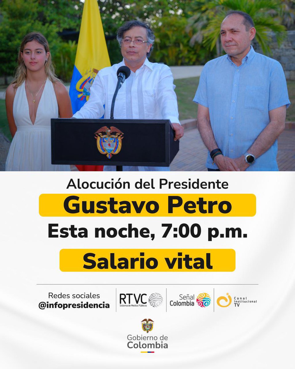 AntonioSanguino's tweet image. 📺 Esta noche, el país habla de salario vital.
Una apuesta por la dignidad del trabajo y el bienestar de quienes sostienen a Colombia.