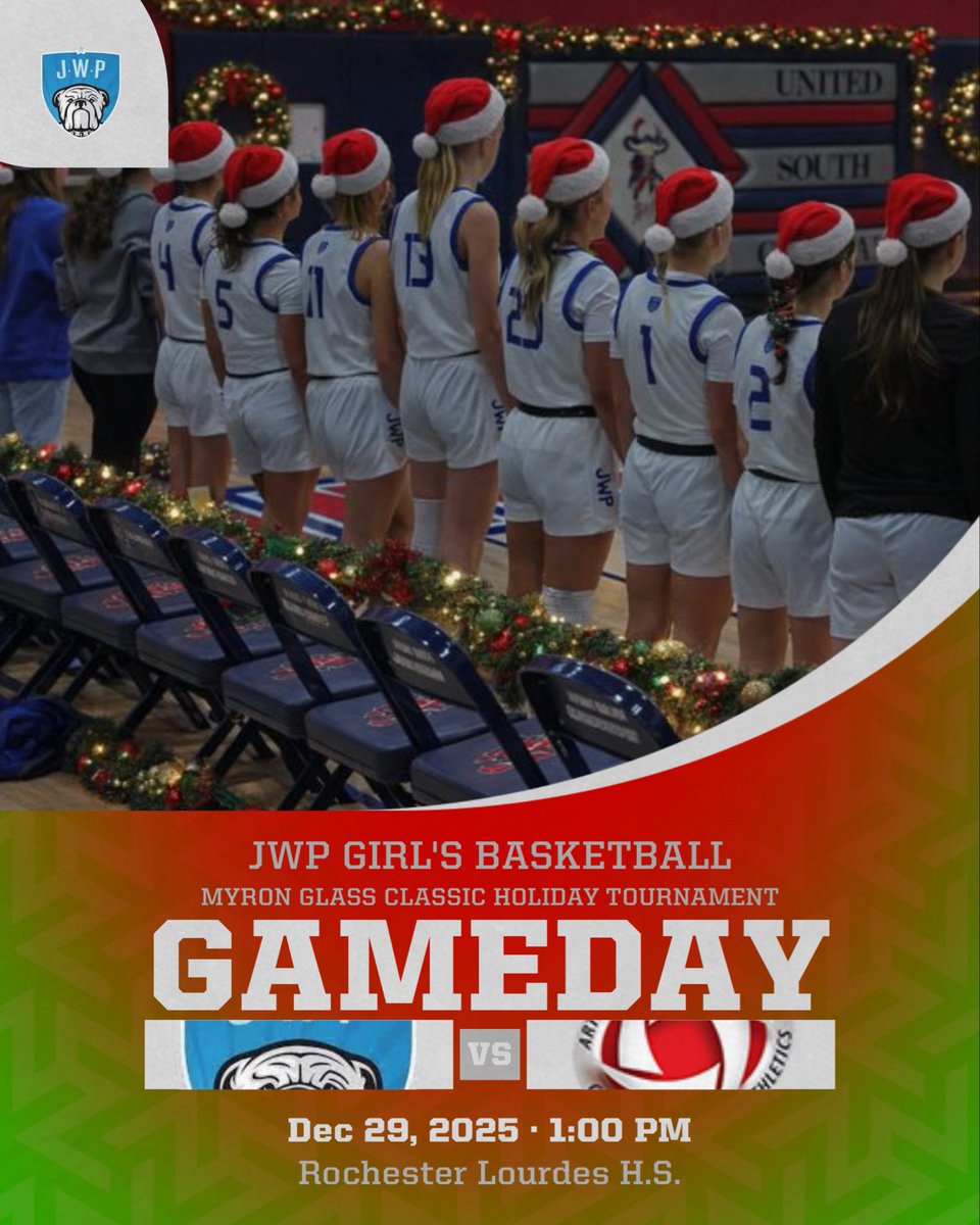 ‼️Bulldog Game Day‼️
The girls travel to Rochester Lourdes H.S. To face off with Houston @ 1:00pm!