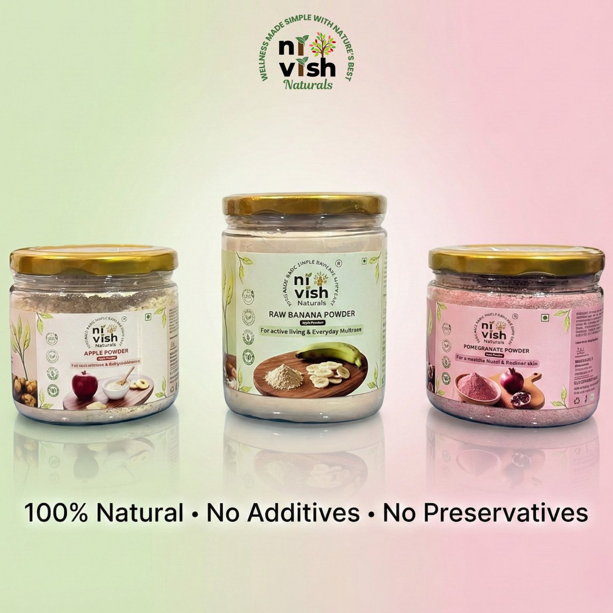 NivishNaturals's tweet image. Daily wellness reset: Raw Banana for gut health, Pomegranate for glow, Apple for nutrients. 100% real fruit, no shortcuts. Scoop into smoothies/oats/shots! ✨
#NivishNaturals #WellnessMadeSimple #FruitPowder #GutHealth #CleanEating