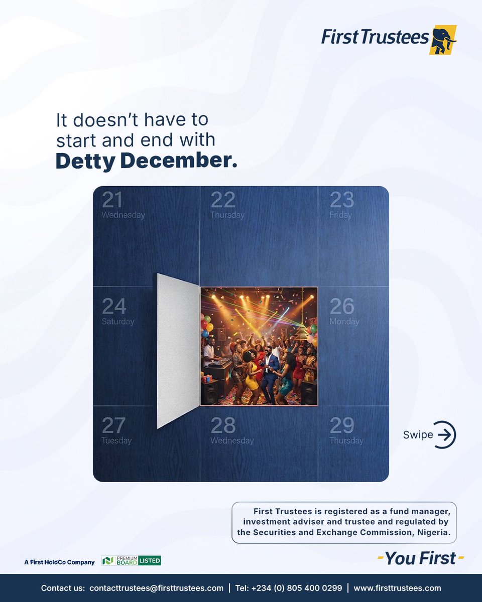 FirstTrustees's tweet image. December is not the only time to give to your loved ones back home.

Every month, they can get a token of love from you, if you set up a trust for them.
Let’s show you how this works!

First Trustees is registered as a fund manager, investment advisor and trustees and regulated…