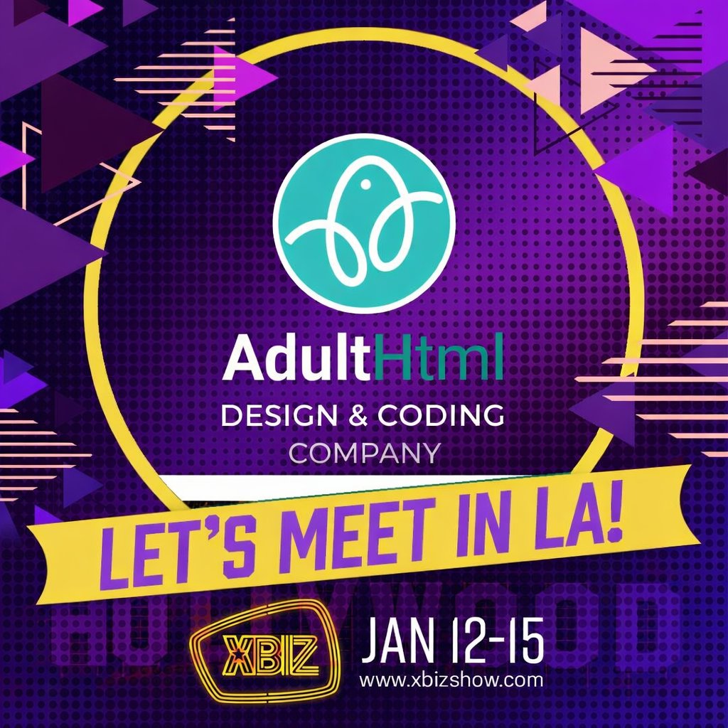 AdultHtml's tweet photo. AdultHTML will be attending #XBIZShow, Jan 12–15 in Los Angeles.

Looking forward to reconnecting with partners, meeting new faces, having great conversations in person and explore what’s next. https://t.co/hnN6AYGXb2