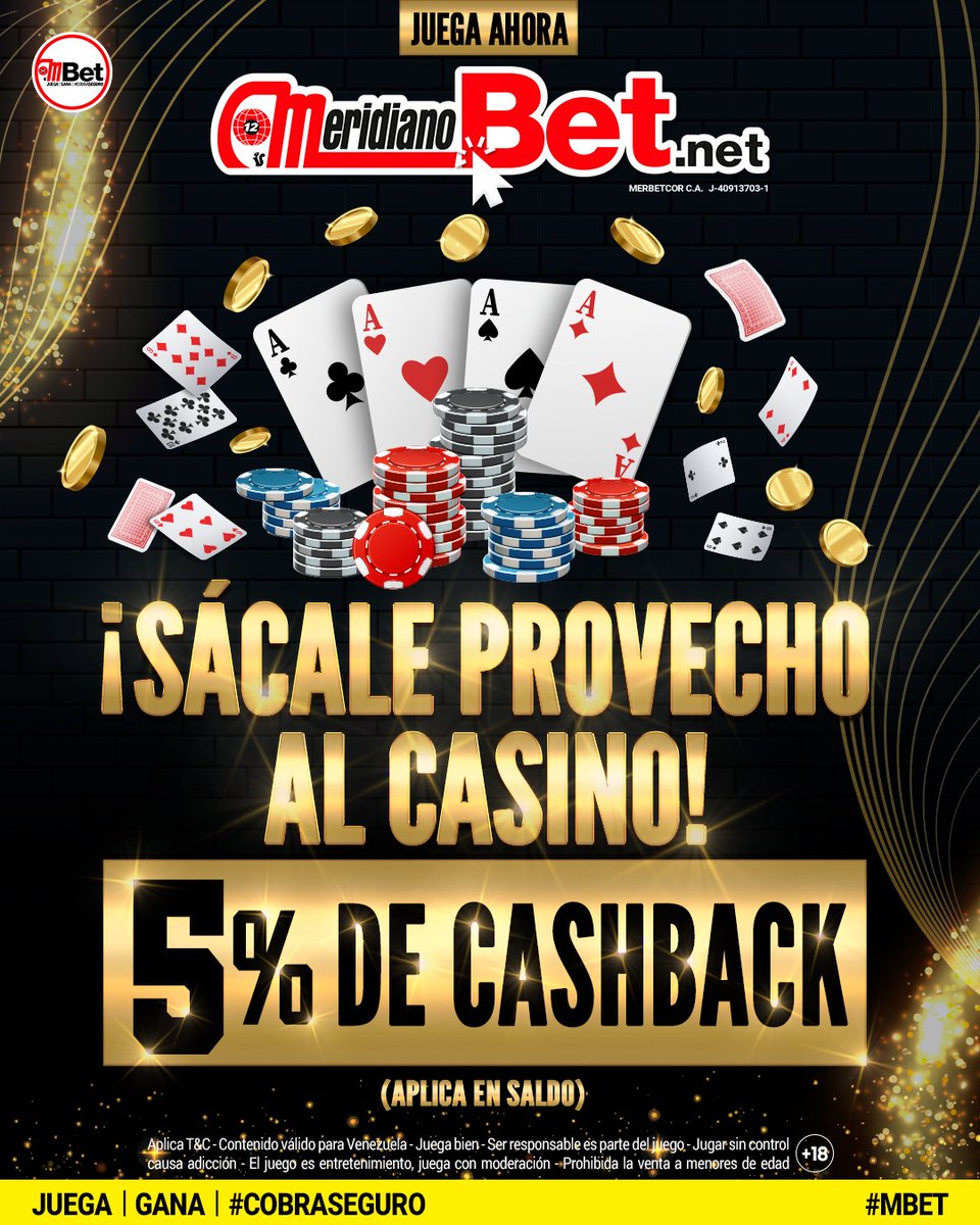 revistaronda's tweet photo. ¡En MeridianoBet hay BONO de pérdidas semanales! 💸

Accede a https://t.co/BD5Wwctucb y disfruta de las apuestas deportivas y del #CashbackCasino 🤑

Juega | Gana | CobraSeguro 💰 https://t.co/muJIl2bwBv