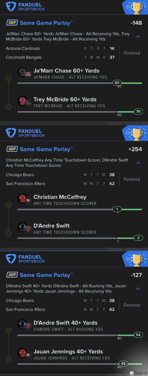 The heater continues! My winners from yesterday below!

What makes this discord better than others is not only am I on a heater but <a href="/JBigsDFS/">JBigs | Jason 💎</a> is on one too. You get both of our picks for the price of one! Click the link below to join <a href="/bigsbettingteam/">JBigs Betting Team</a> 

dubclub.win/af/afl-wwb2b/