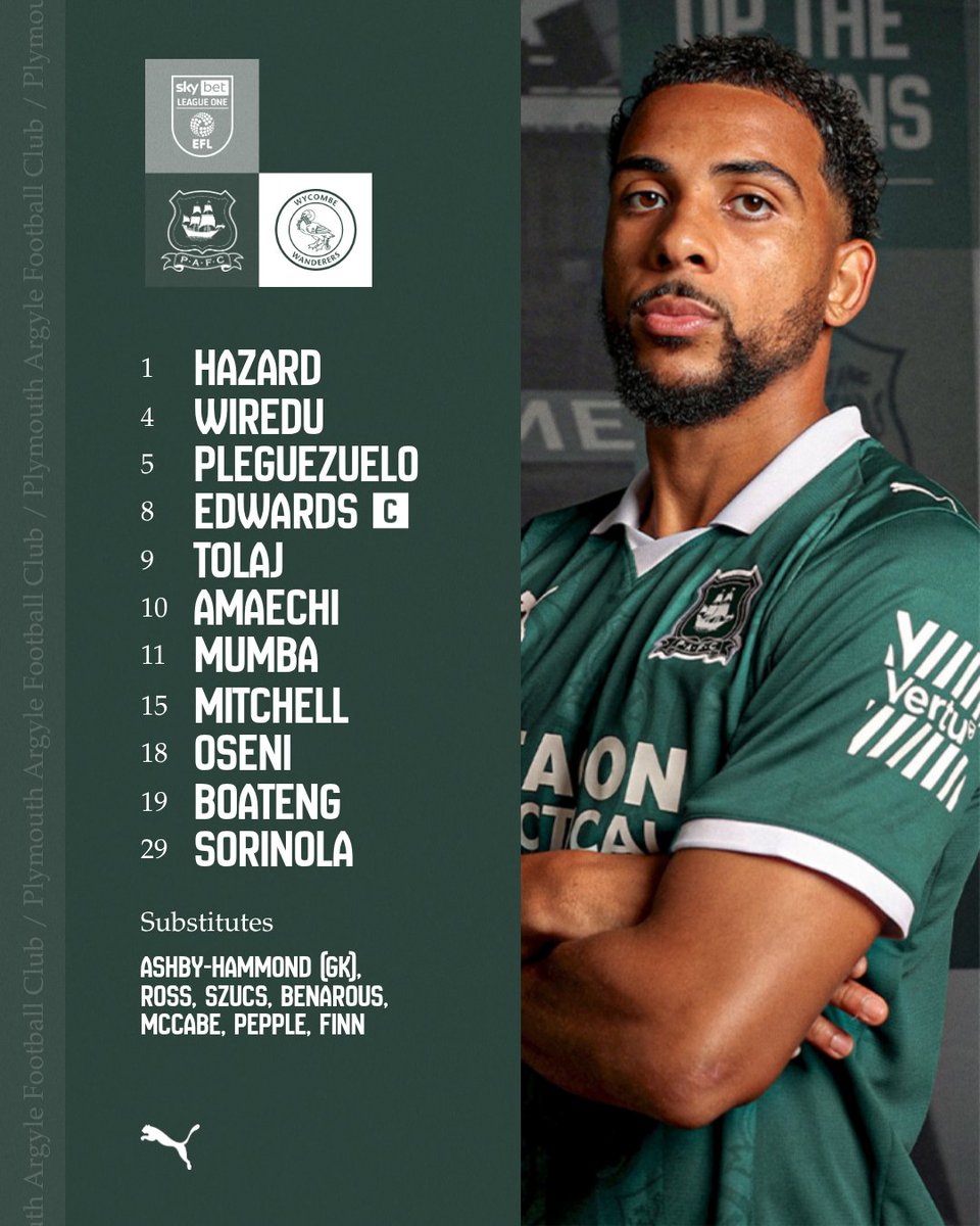 Tonight's team! 📋

🔄 Three changes
🔙 Wiredu &amp; Amaechi start
🇪🇸 Pleguezuelo returns