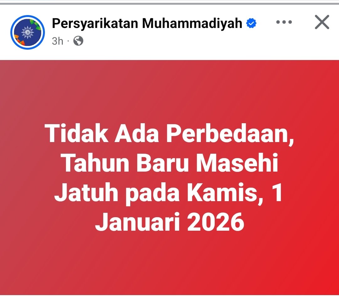 Meanwhile, Muhammadiyah via its official account: