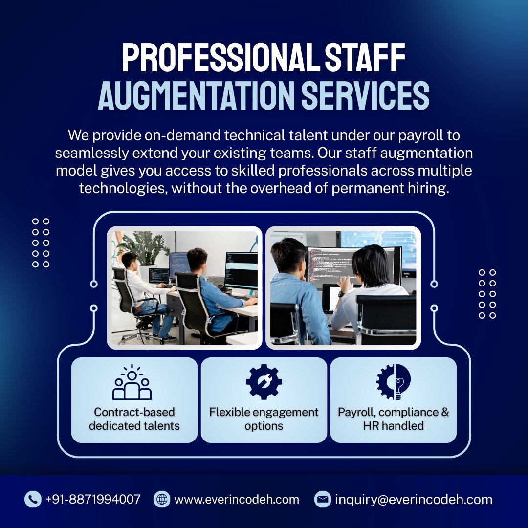 everincodeh's tweet photo. Everincodeh Technology helps startups and enterprises build, scale, and innovate with custom software, flexible staff augmentation, and AI solutions that drive efficiency and growth.

#Trending #SoftwareDevelopment #tech #ai #productengineering #artificial_intelligence https://t.co/18N8w8jKCj