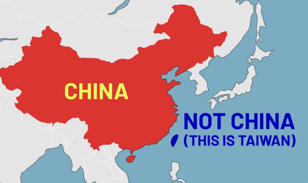 China is an aggressive totalitarian regime.

Taiwan is a friendly liberal democratic state with functioning rule of law.

Europeans should declare our One Taiwan Policy:

Within One China Policy, we recognise Chinese Communists temporarily occupy the continental territory. But we