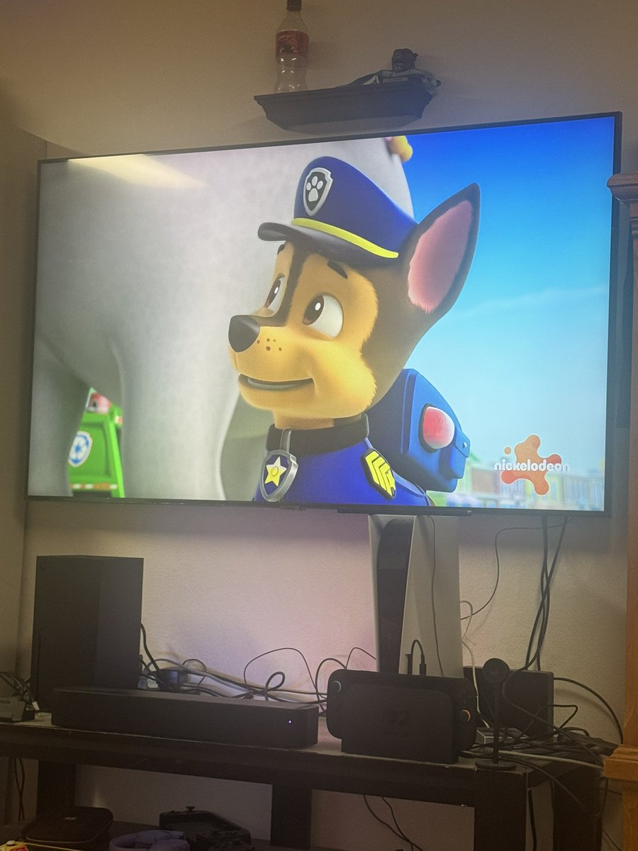 I’m making good use of the new soundbar I got for Christmas this weekend: using it for the kids to watch Paw Patrol. 

That soundbar’s bass will be lit once that Paw Patrol theme starts playing on there. 🔥