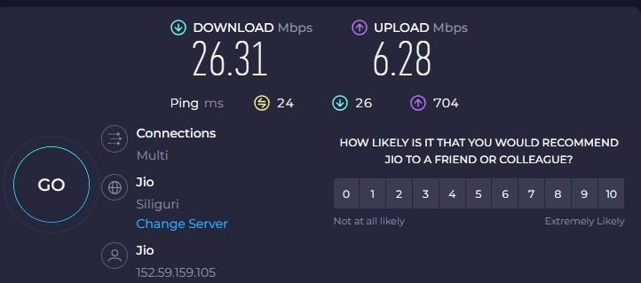 BIKRAMPRASADS11's tweet photo. @JioCare SR00002VIK4L KINDLY LOOK THE BELOW UPLAOD SPEED WHICH IS CONNECTED WITH LAN CABLE THROUGH JIO ROUTER &amp; NCOMPUTER , THIS SEEMS TOTALLY FAILURE OF JIO FOR WHICH PROBLEM NOT RESOLVED SINCE 4 DAYS FOR THE ABOVE CPMLAINT ID FOR 03552 357263 . https://t.co/kn7HkgdCn4