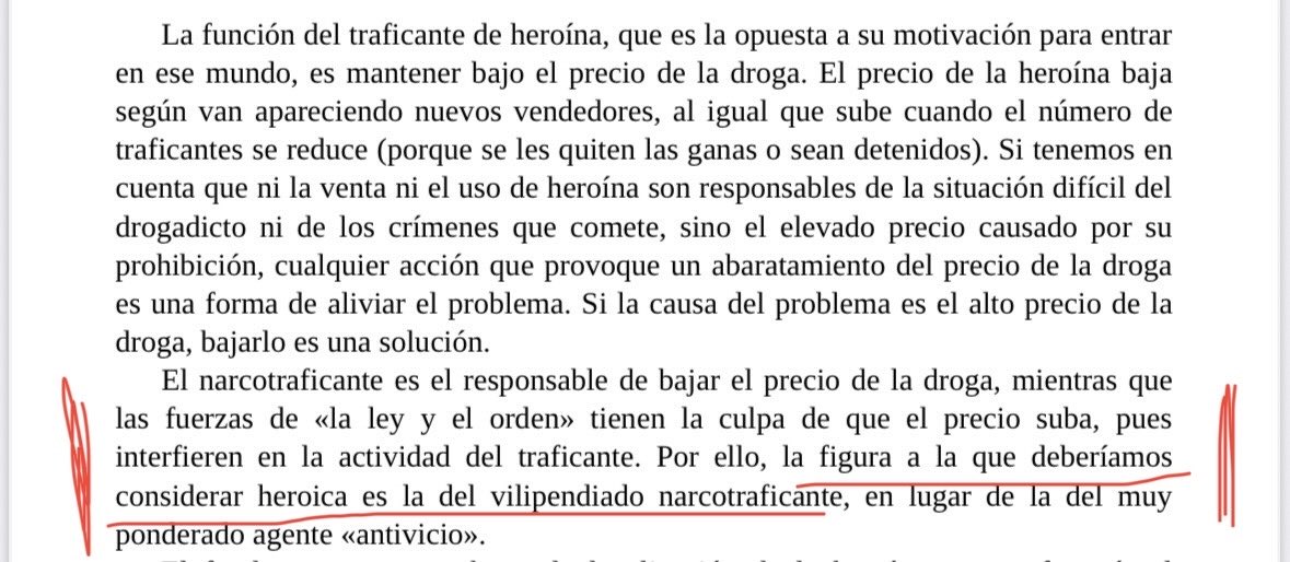 Yo sé que ustedes hablan sin saber y leer no es una opción pero miren lo que dice de los narcos el librito que le regaló Milei a su gabinete 😱😱😱😱😱😱😱😱😱