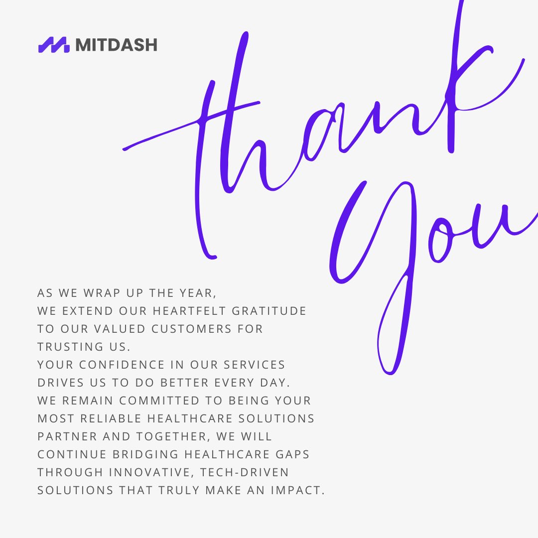 Thank you for trusting us this year!