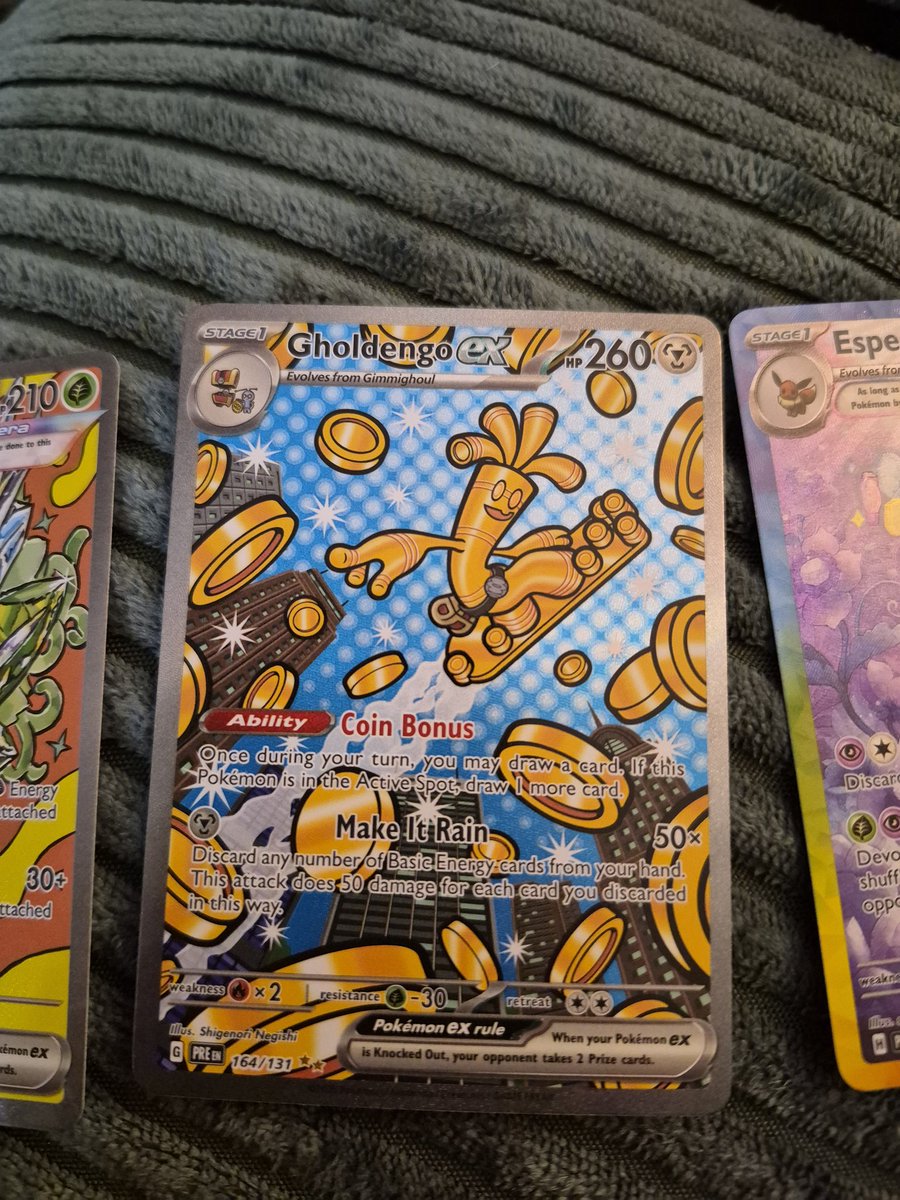 fatalst4y's tweet photo. Girlfriend luck is absolutely a thing btw, my first pack of prismatic evolutions, picked by my girlfriend!! https://t.co/Tqp8vqGMz4