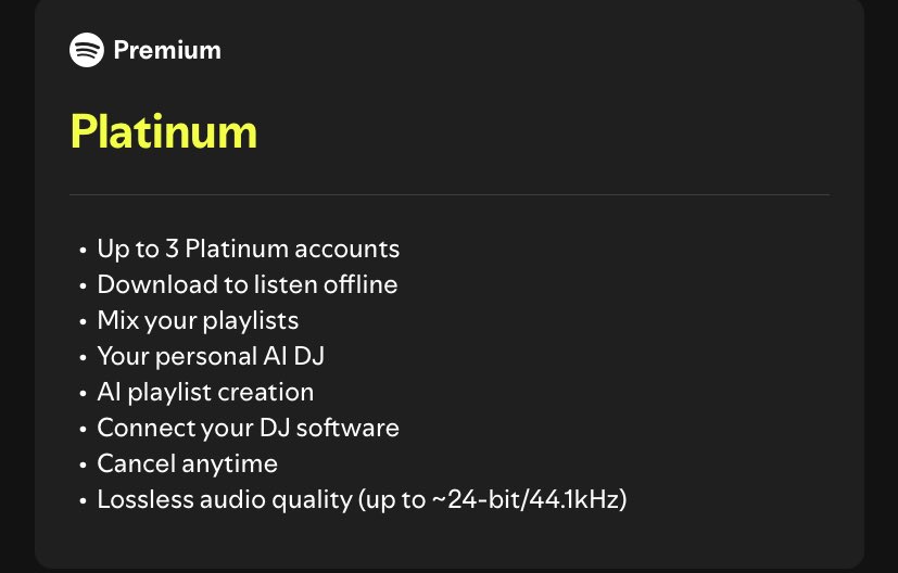 guys siapa mau sharing spotify platinum 40k sebulan 🥺🥺 cari yg longterm 🥺