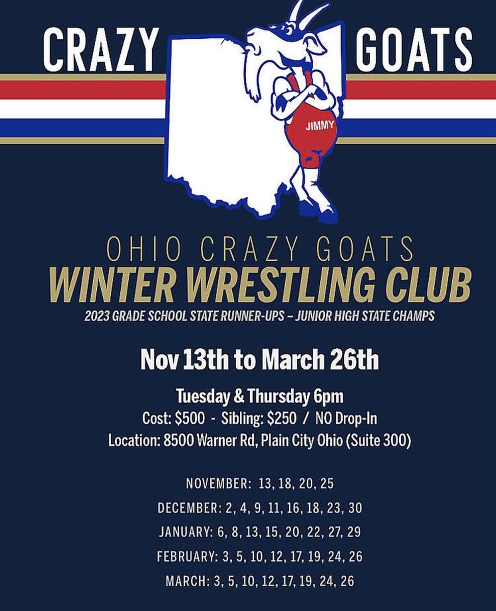 GOATS practice on the 30th is at 9am. 9am. 9am