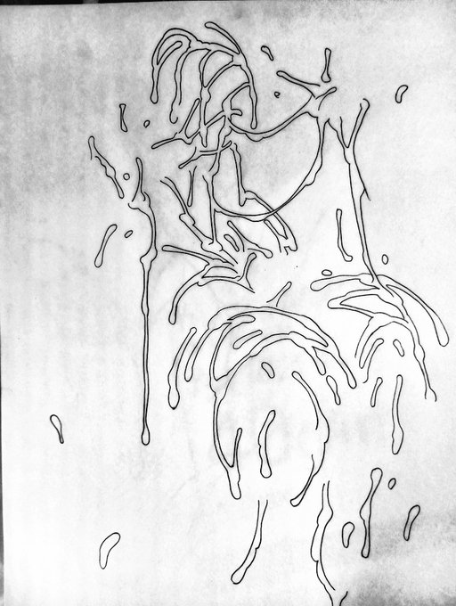 ザーメンです。最近見たAVで、いいぶっかけを見たので、イメージを形にしてみた。※AVは資料です。 