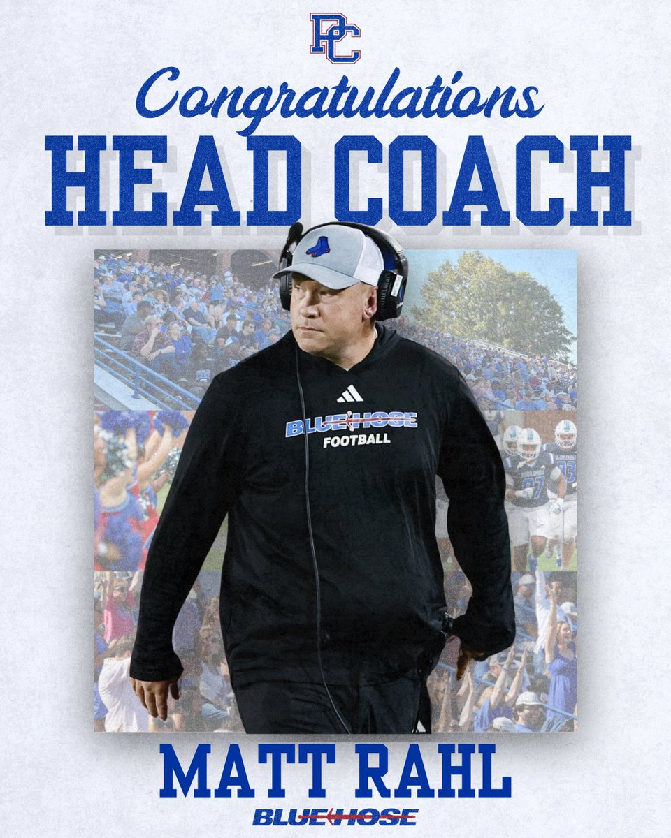 BlueHoseFB's tweet image. The right man at the right time

Our newest Head Coach is none other than Matt Rahl!!

🗞️ - shorturl.at/Hv1f9

#RahlBall | #GoBlueHose