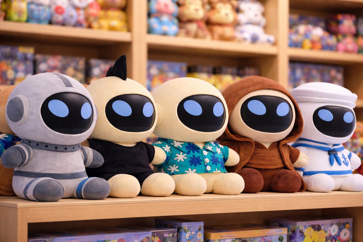 PlayAstroon's tweet photo. We’ve taken our place! 🧸✨
There’s only a little time left until you see this scene in real life.

Get ready — the shelves are about to come alive! 🚀👀💙

#Astroon https://t.co/c92M88XAOE