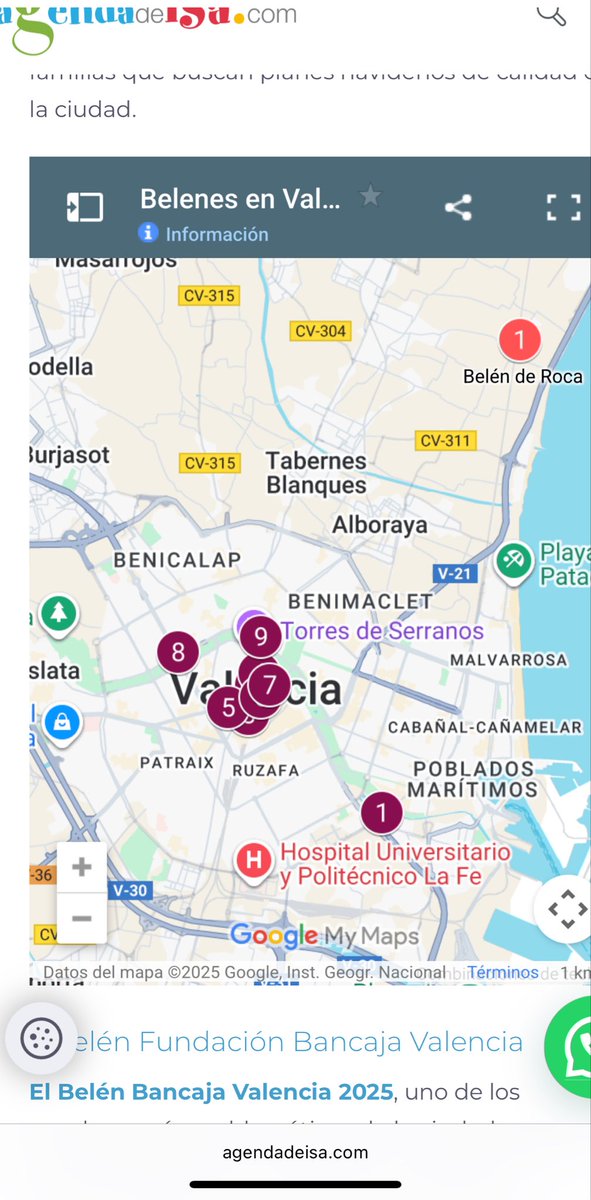Aquí puedes ver el mapa de los belenes de valencia más importantes 

agendadeisa.com/valencia/que-h…