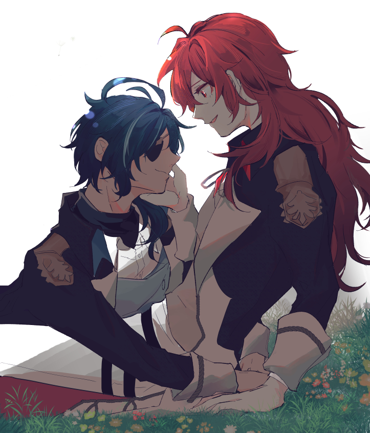 ディルック(原神) ,ガイア(原神) 「在りし日」|黑のイラスト