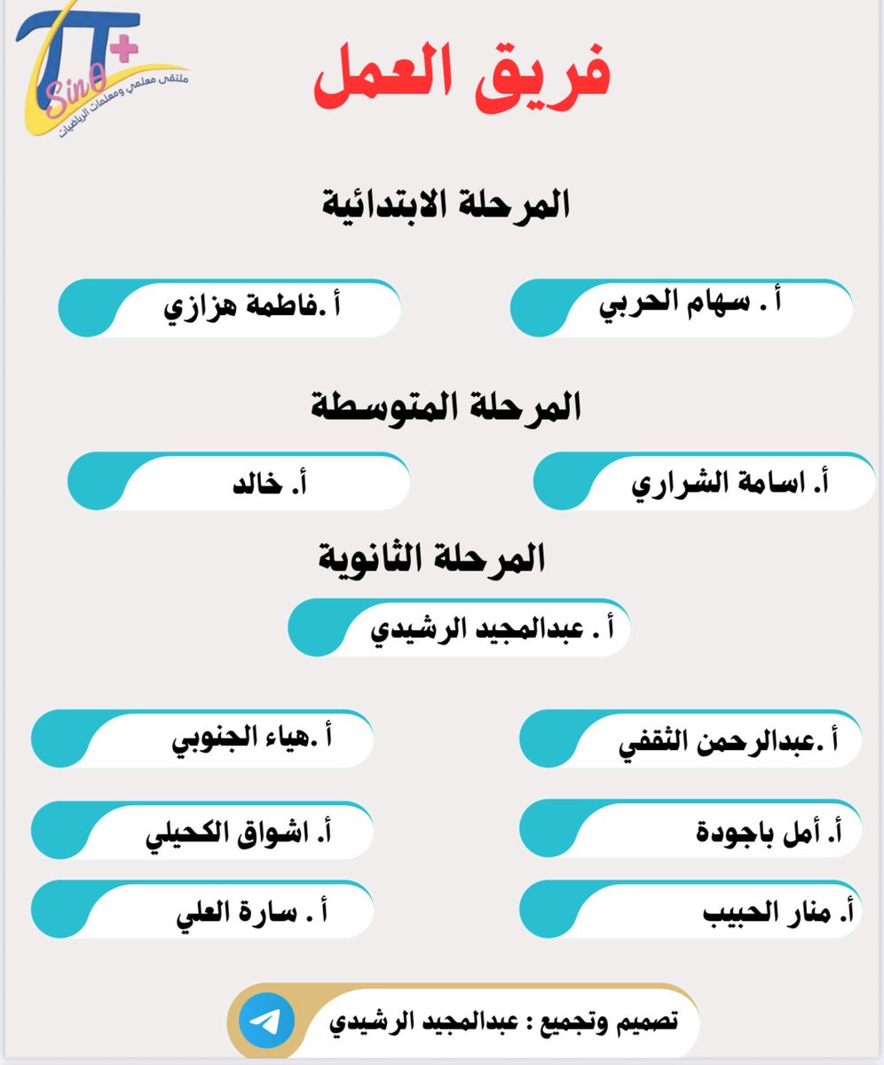 ملتقيات معلمي و معلمات الرياضيات tweet media