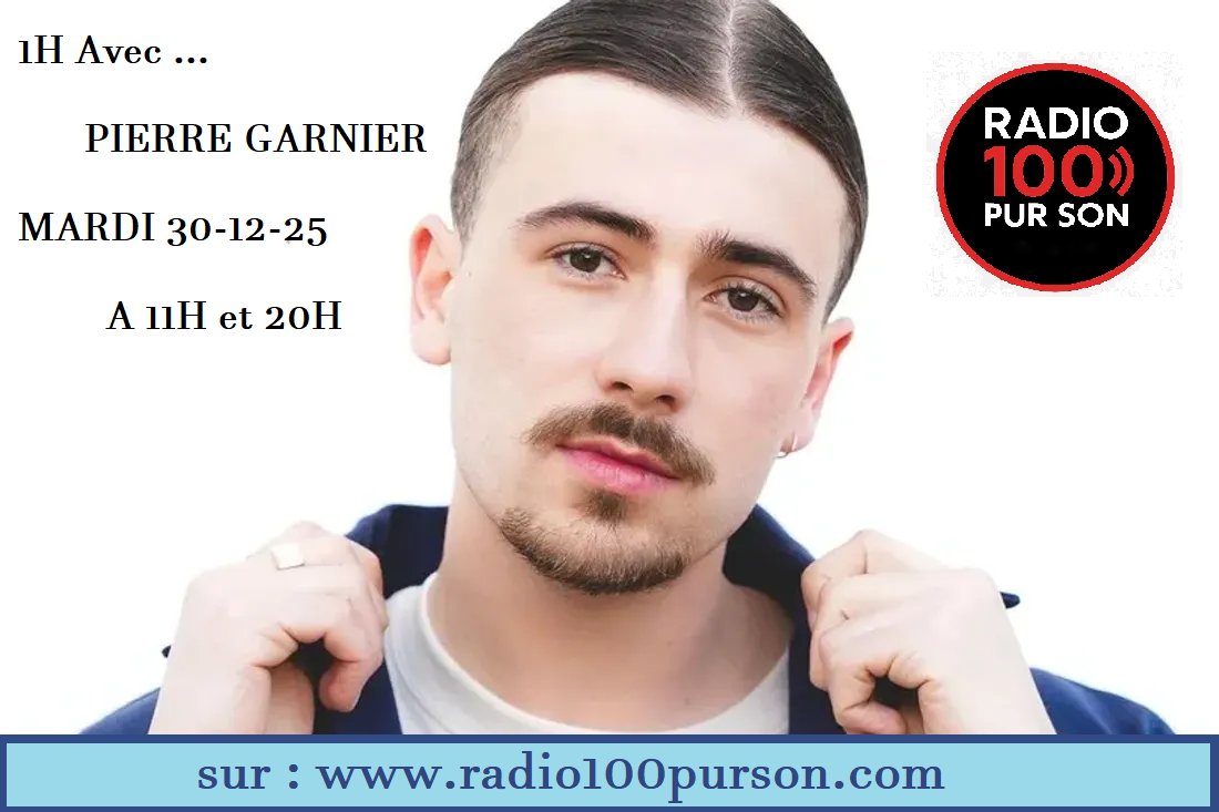 Pierre Garnier en diffusion durant 1H sur notre <a href="/Radio100purson/">100purson</a> 

A 11H et 20H , MARDI 30-12-25

sur radio100purson.com

#pierregarnier #StarAcademy #staracedemy #Musique #radio #hit #gossip