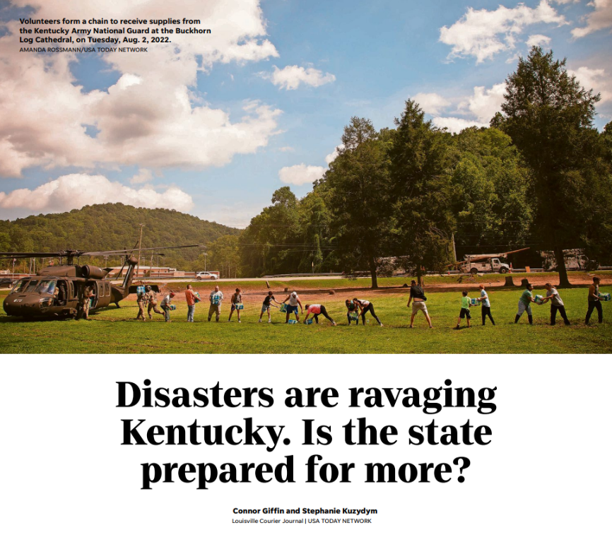 Over the last several months, <a href="/stephkuzy/">Stephanie Kuzydym</a> and I interviewed more than two dozen people about Kentucky's unique vulnerability to disasters, the fatigue of a perpetual cycle of recovery, and what steps leaders need to take to protect communities from the next storm. 📰🧵