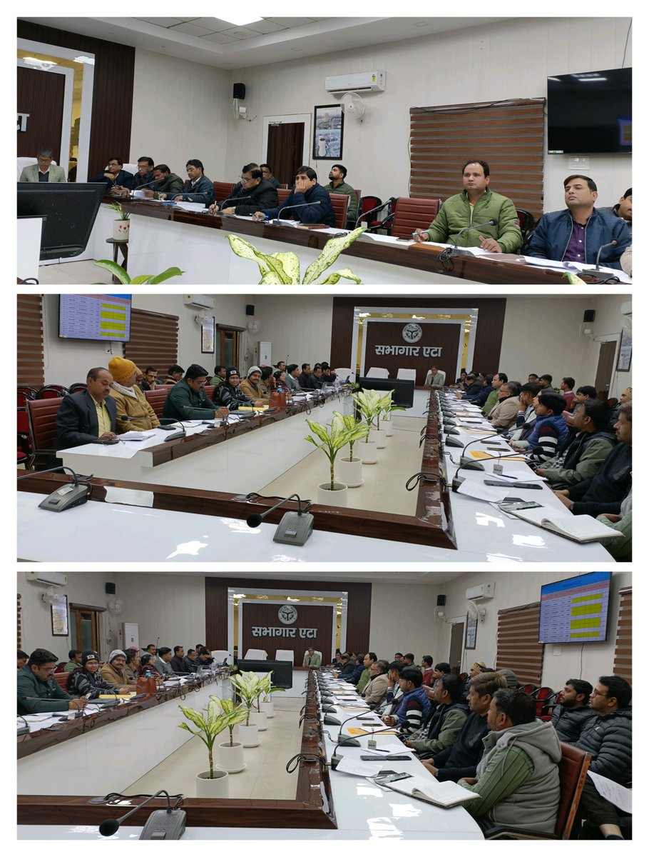 जिला स्वास्थ्य समिति, एटा की बैठक में क्षय रोग की रिपोर्ट का प्रस्तुति करण।
