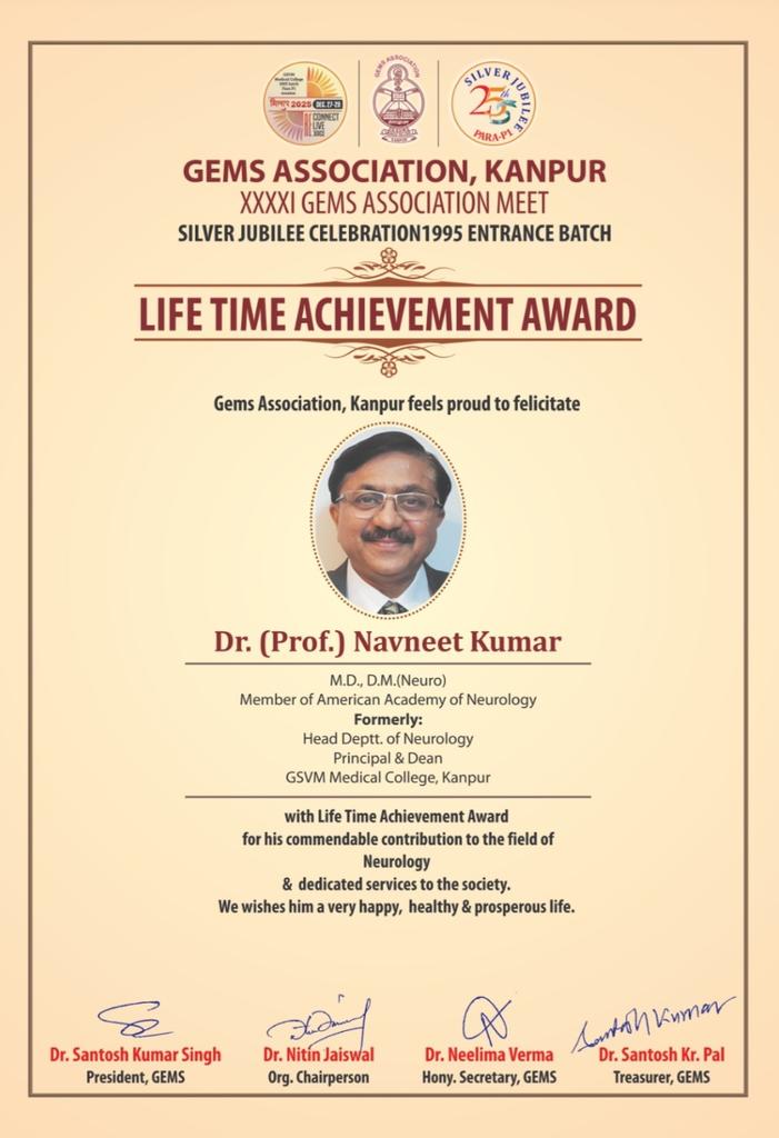 Prof (Dr) Navneet Kumar Neurologist tweet media