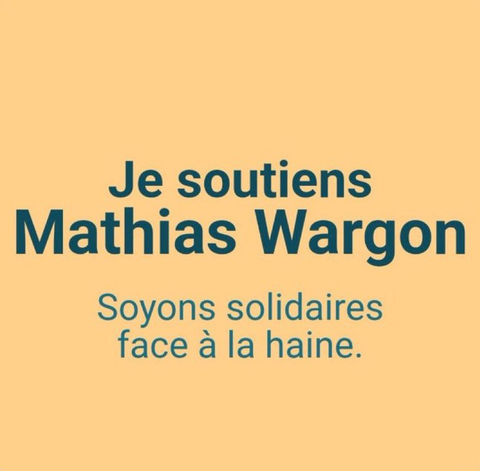 Plein soutien à <a href="/wargonm/">Mathias Wargon</a> !
Aucune place pour l’antisémitisme dans la République francaise.