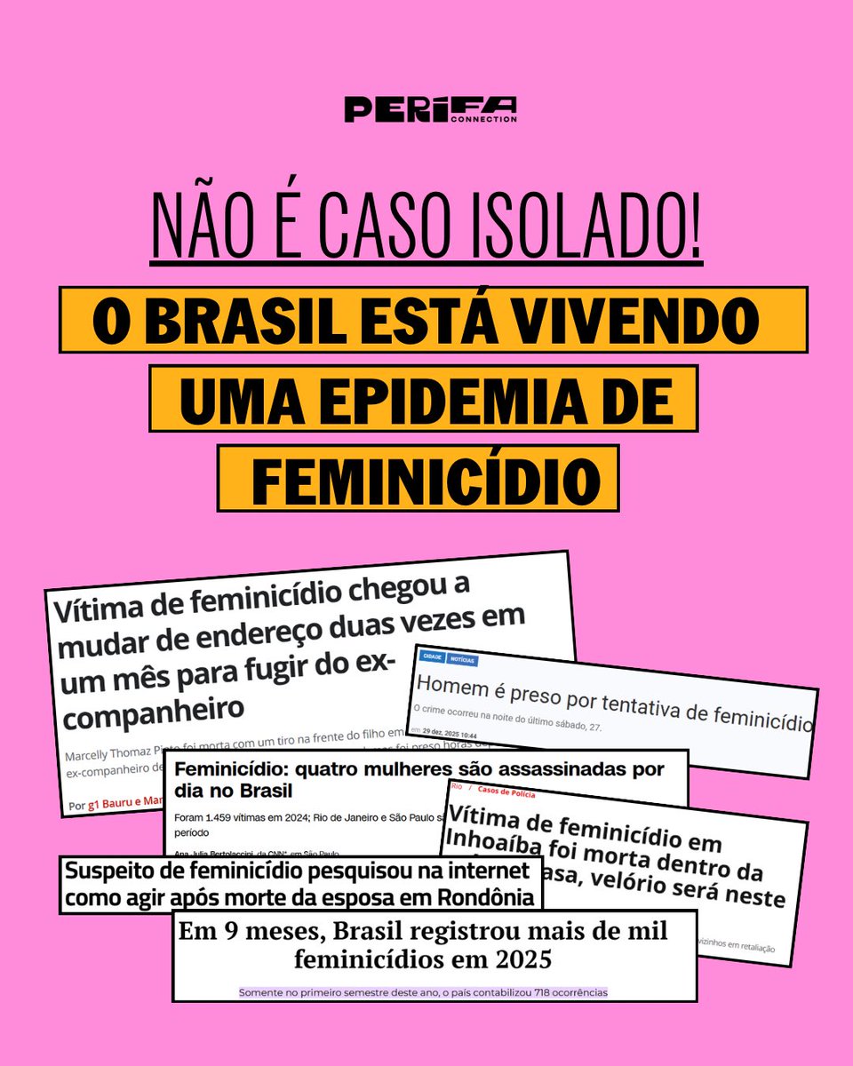 PerifaConnect's tweet image. O papo é reto: não dá pra terminar o ano fingindo que nada está acontecendo no nosso país. Não aceitamos que o Brasil continue sendo um país que normaliza a violência contra a vida das mulheres. O combate ao feminicídio precisa mobilizar toda a população principalmente os homens
